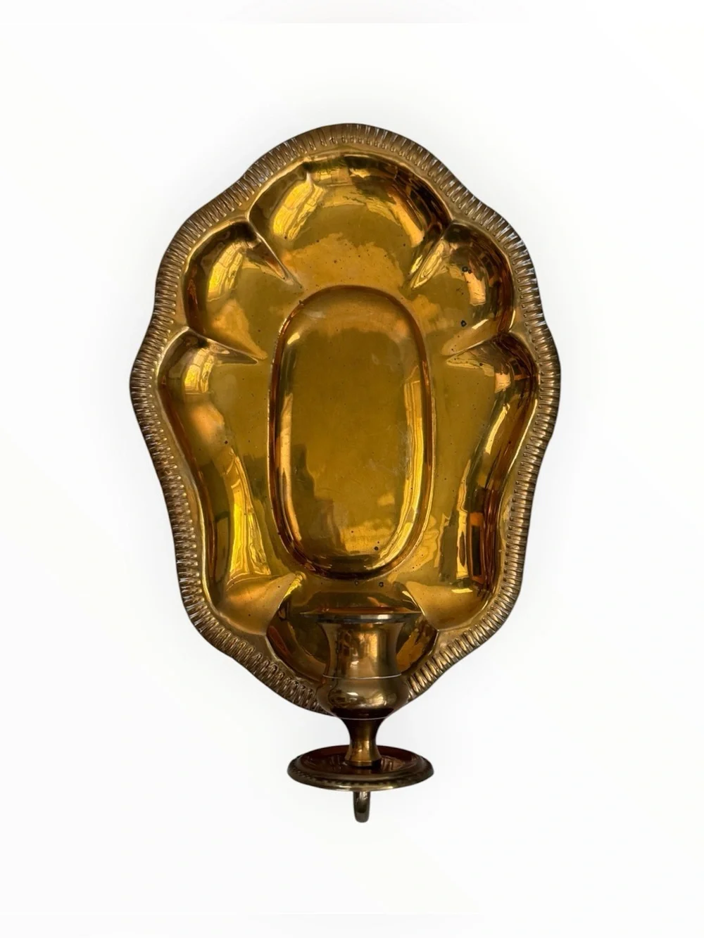 Vintage Brass Wall-Mounted taper Candle Sconce hand crafted imports